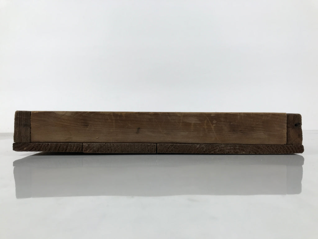 Japanese Wooden Stamp Storage Tray Vtg Organizer Inside 41.8x28.3x3.5cm X233-FB - Wooden Box-chidorivintage.com