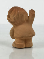 Japanese Small Clay Young Girl Figurine Vtg Child Simple Unglazed Brown ST105-AD - Figurine-chidorivintage.com