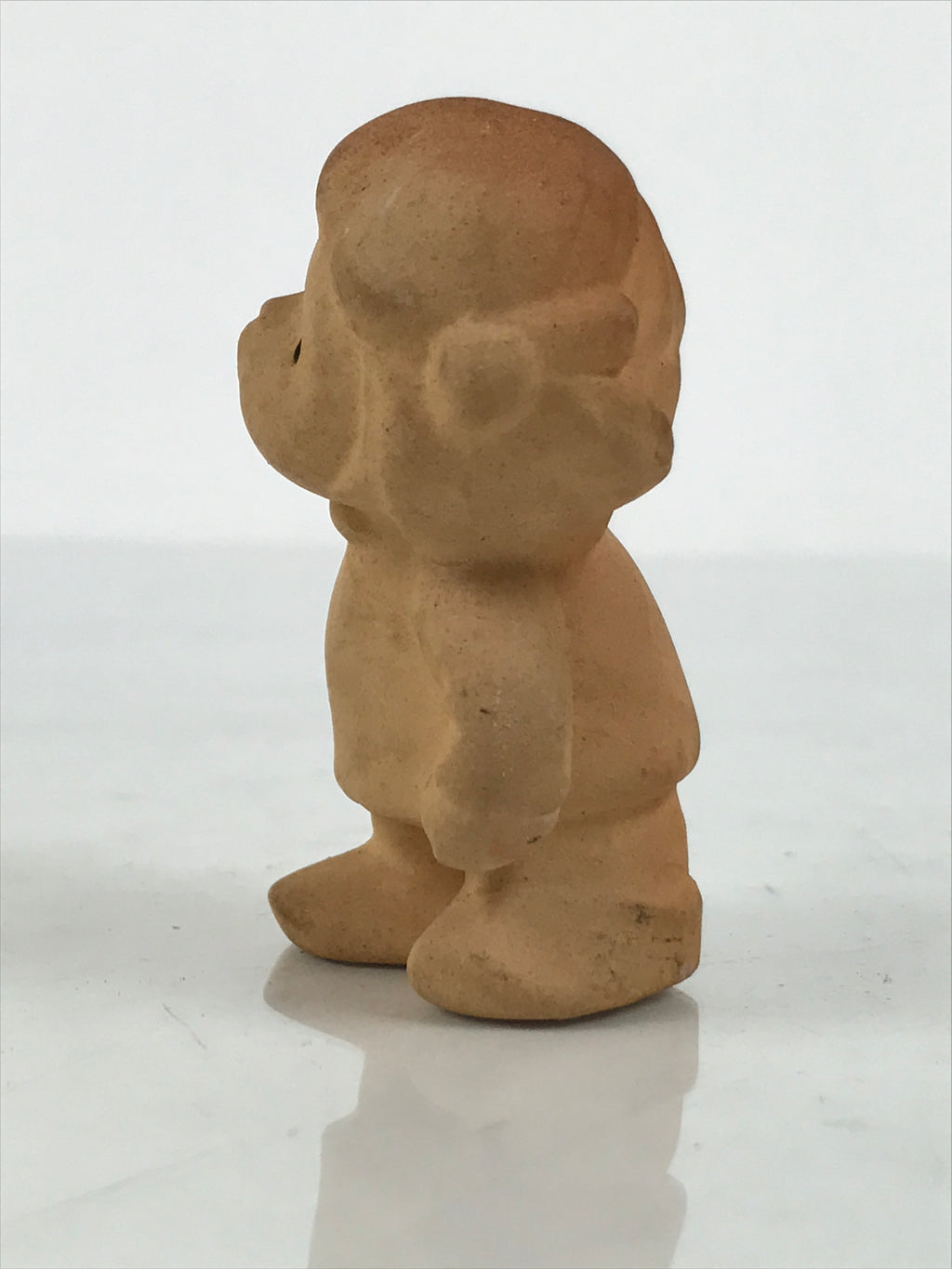 Japanese Small Clay Young Girl Figurine Vtg Child Simple Unglazed Brown ST105-AD - Figurine-chidorivintage.com
