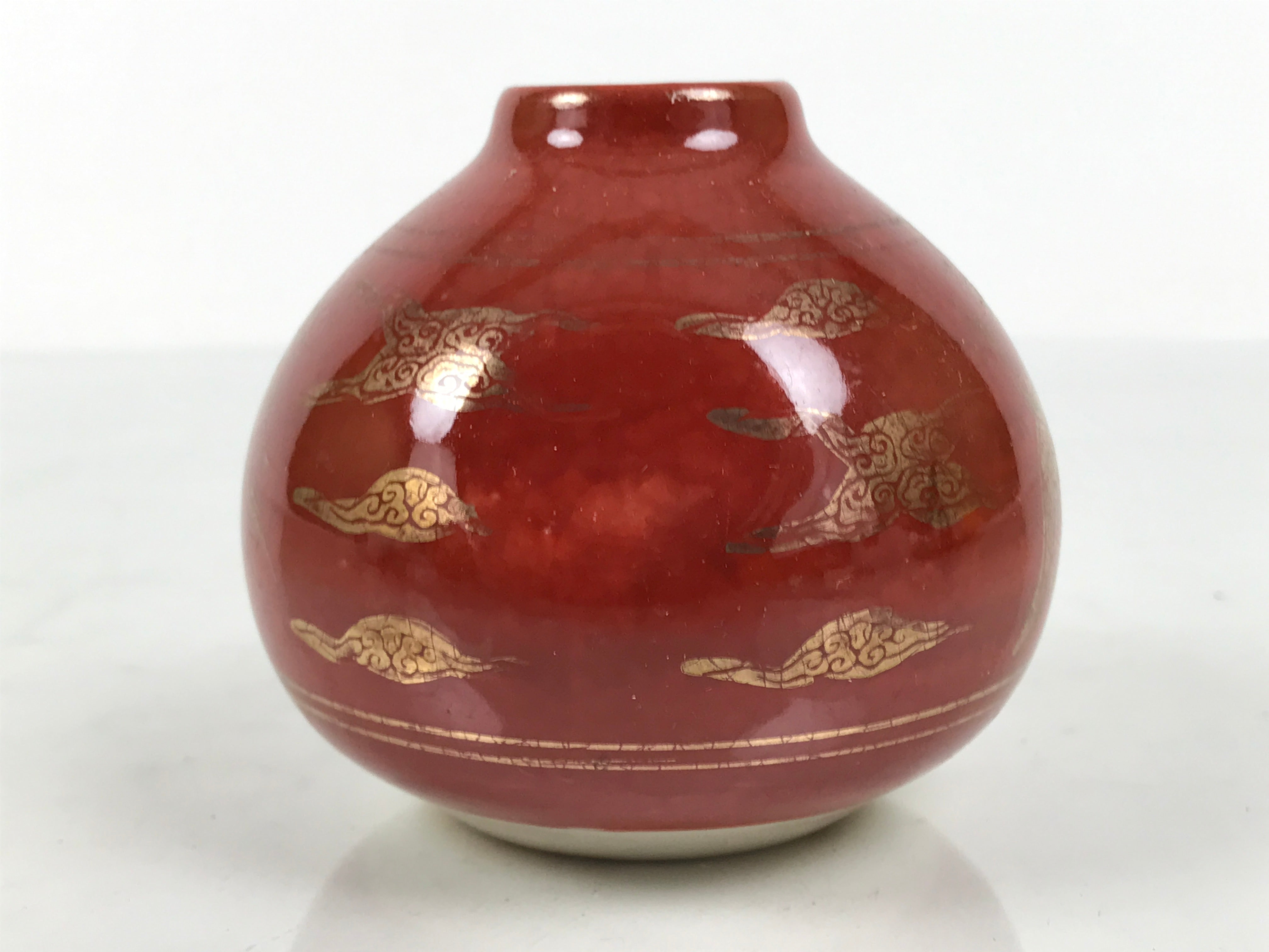 Vintage Japanese Kutani Ware Porcelain Small Flower Vase