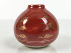 Japanese Kutani Ware Porcelain Single Flower Vase Small Kabin Red Round MFV106-KT - Vase-chidorivintage.com