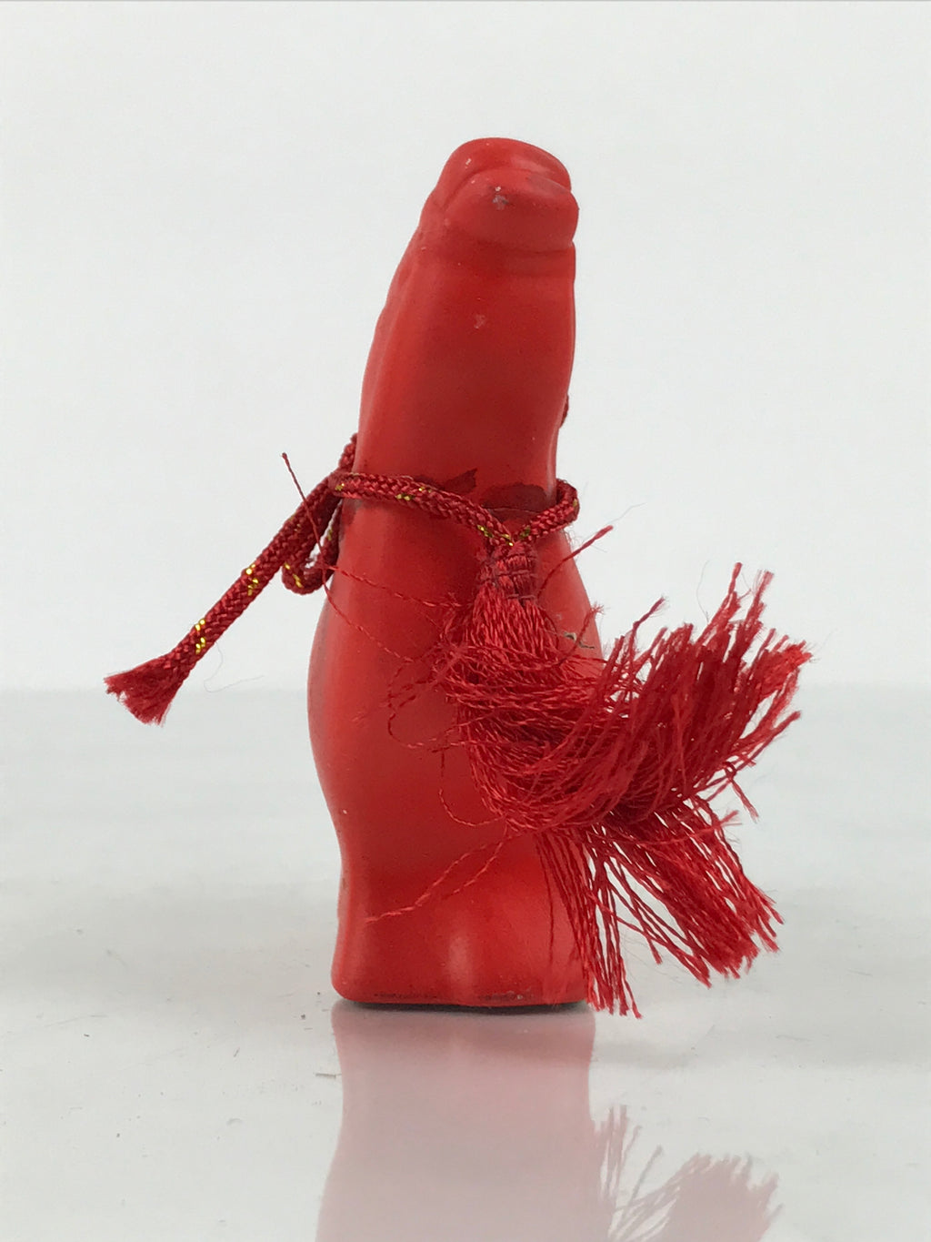Japanese Clay Figurine Zodiac Horse Vtg Lucky Charm Display Statue Red ST121-AD - Figurine-chidorivintage.com