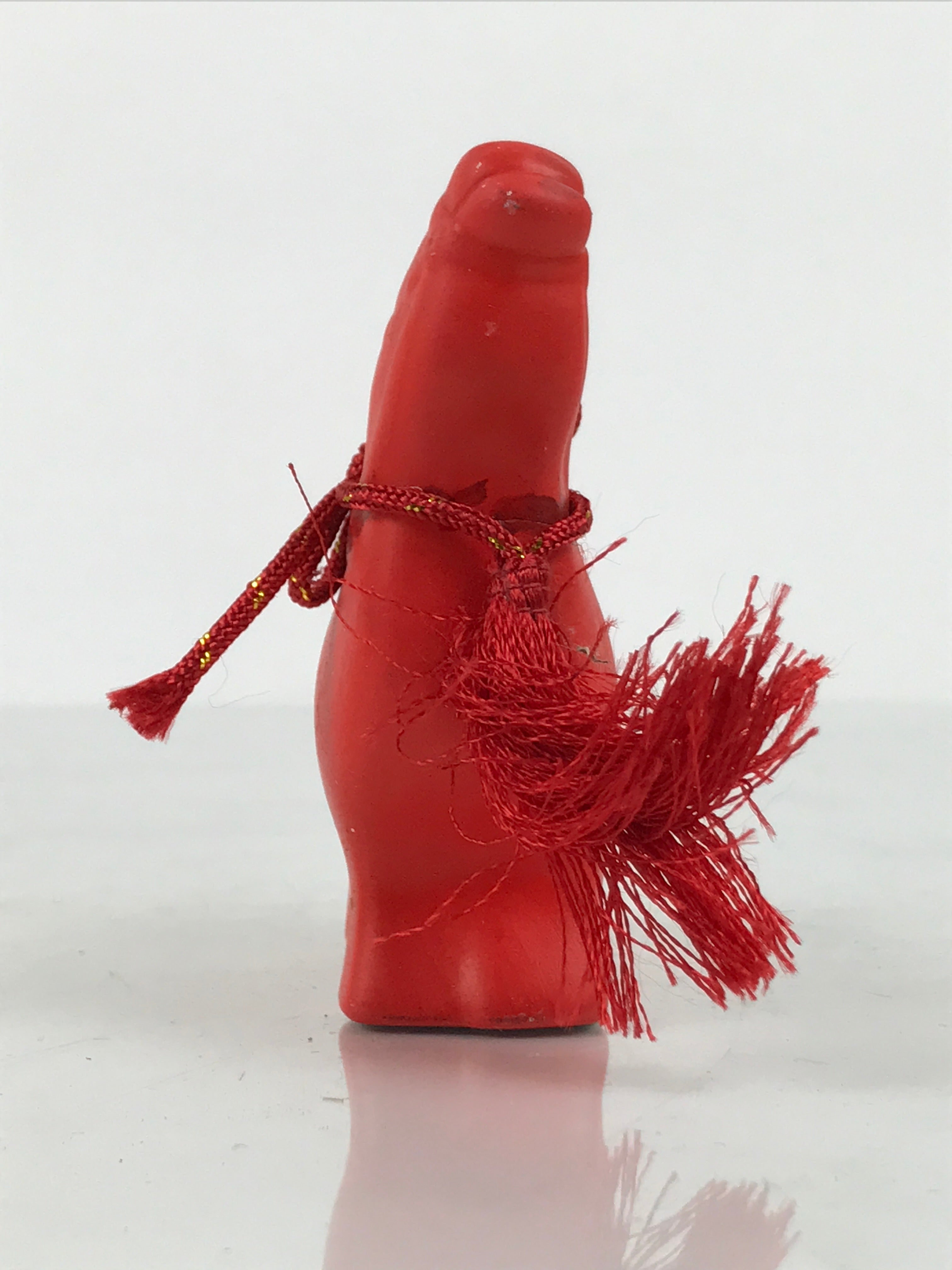 Japanese Clay Figurine Zodiac Horse Vtg Lucky Charm Display Statue Red ST121-AD - Figurine-chidorivintage.com
