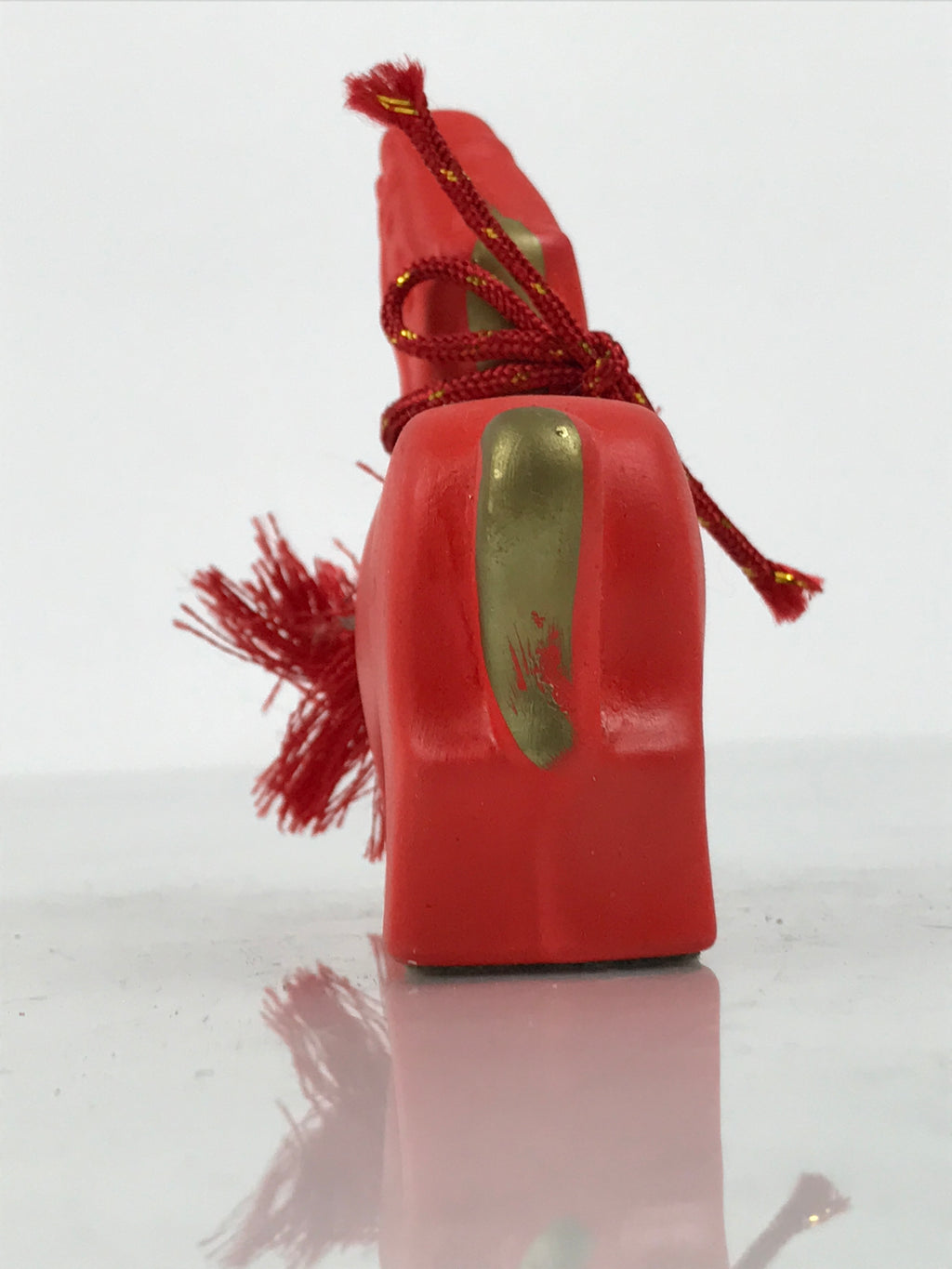 Japanese Clay Figurine Zodiac Horse Vtg Lucky Charm Display Statue Red ST121-AD - Figurine-chidorivintage.com