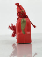 Japanese Clay Figurine Zodiac Horse Vtg Lucky Charm Display Statue Red ST121-AD - Figurine-chidorivintage.com