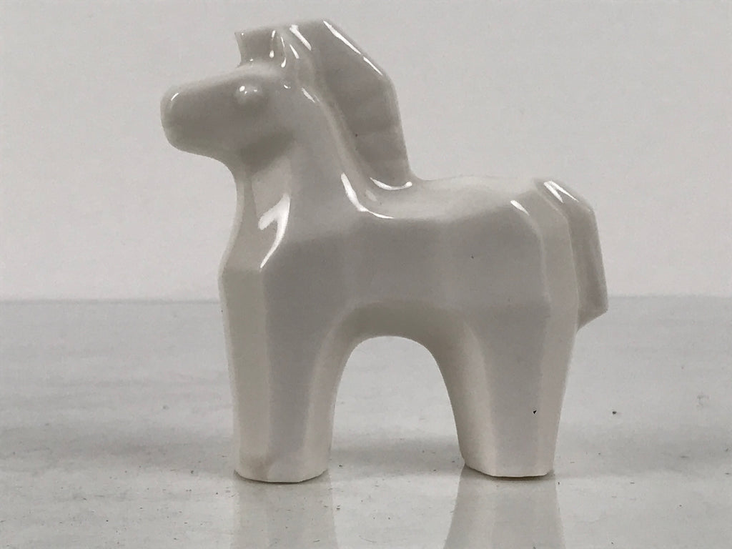 Japanese Porcelain Figurine Zodiac Horse Lucky Charm Display Statue White ST123-AD - Figurine-chidorivintage.com