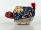 Japanese Ceramic Doll Shishimai Figurine New Year's Lucky Charm Bobblehead ST124-AD - Figurine-chidorivintage.com