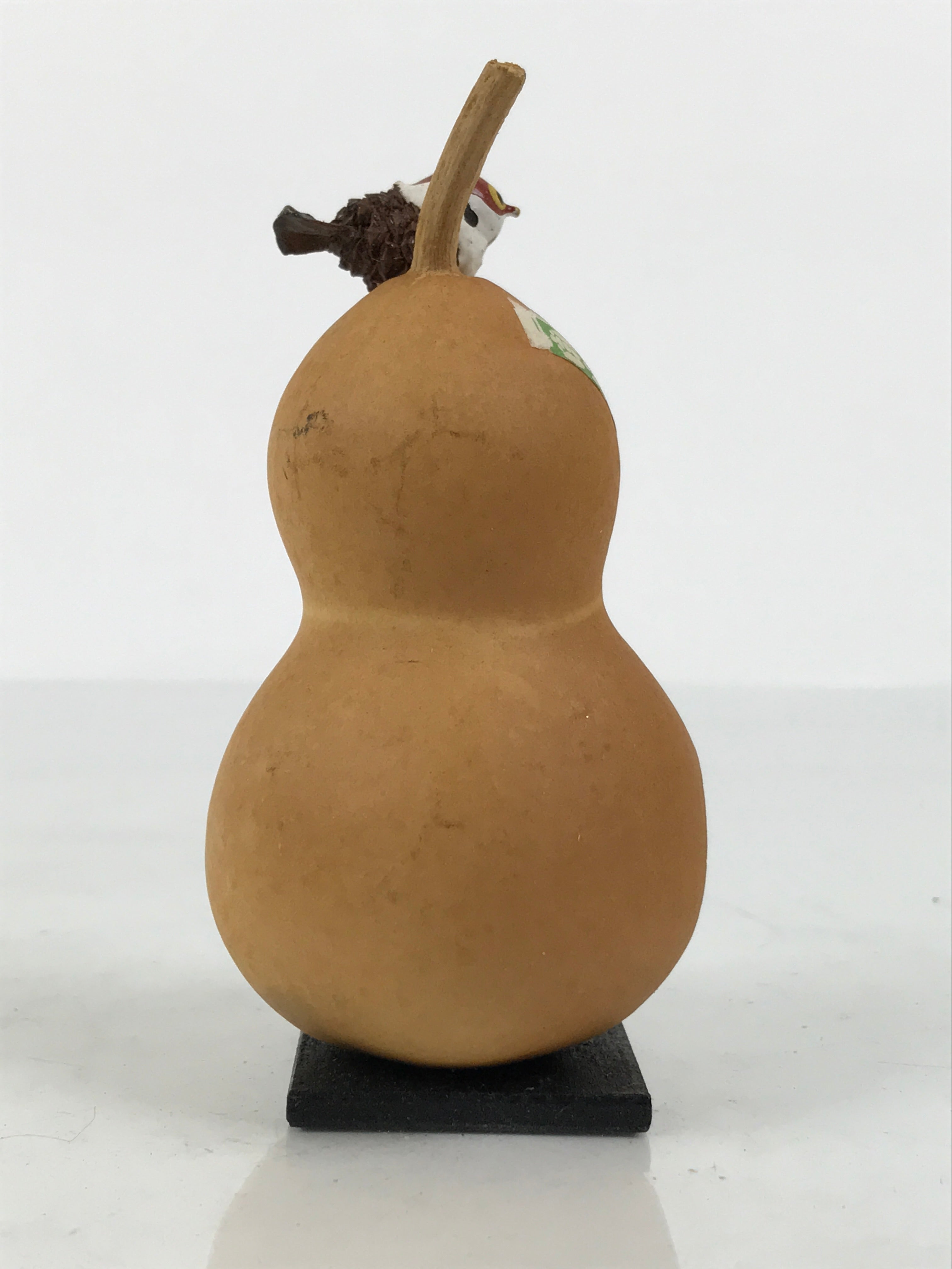 Japanese Wood Kokeshi Doll Hyotan Gourd Vtg Bird Sparrow Souvenir Brown KF842-AD - Kokeshi-chidorivintage.com