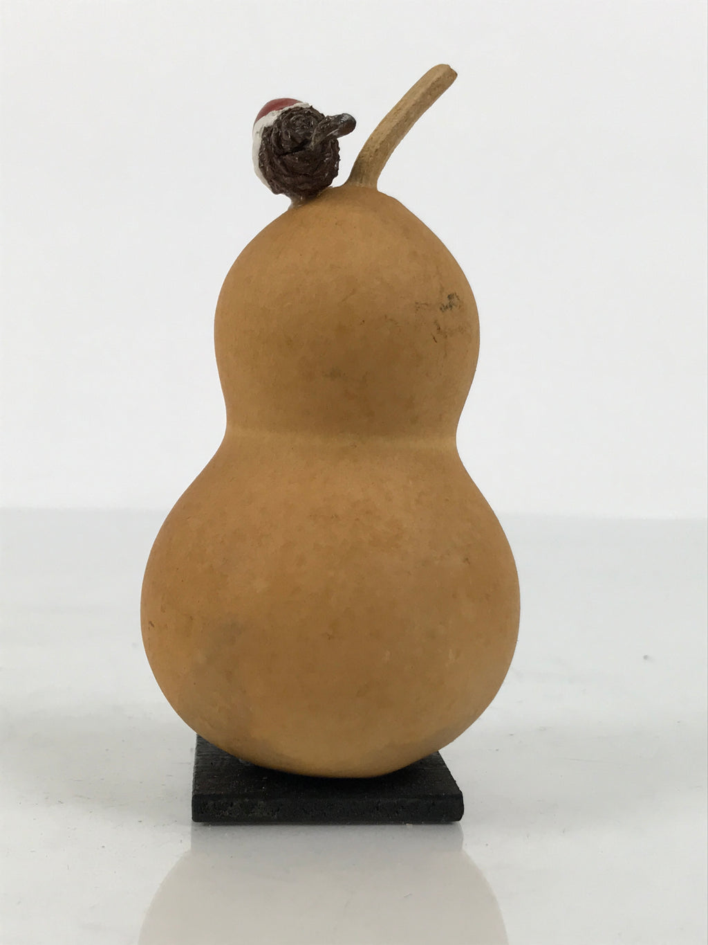 Japanese Wood Kokeshi Doll Hyotan Gourd Vtg Bird Sparrow Souvenir Brown KF842-AD - Kokeshi-chidorivintage.com