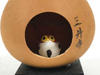 Japanese Wood Kokeshi Doll Hyotan Gourd Vtg Bird Sparrow Souvenir Brown KF842-AD - Kokeshi-chidorivintage.com