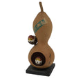 Japanese Wood Kokeshi Doll Hyotan Gourd Vtg Bird Sparrow Souvenir Brown KF843-AD - Kokeshi-chidorivintage.com