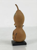 Japanese Wood Kokeshi Doll Hyotan Gourd Vtg Bird Sparrow Souvenir Brown KF843-AD - Kokeshi-chidorivintage.com