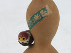 Japanese Wood Kokeshi Doll Hyotan Gourd Vtg Bird Sparrow Souvenir Brown KF843-AD - Kokeshi-chidorivintage.com