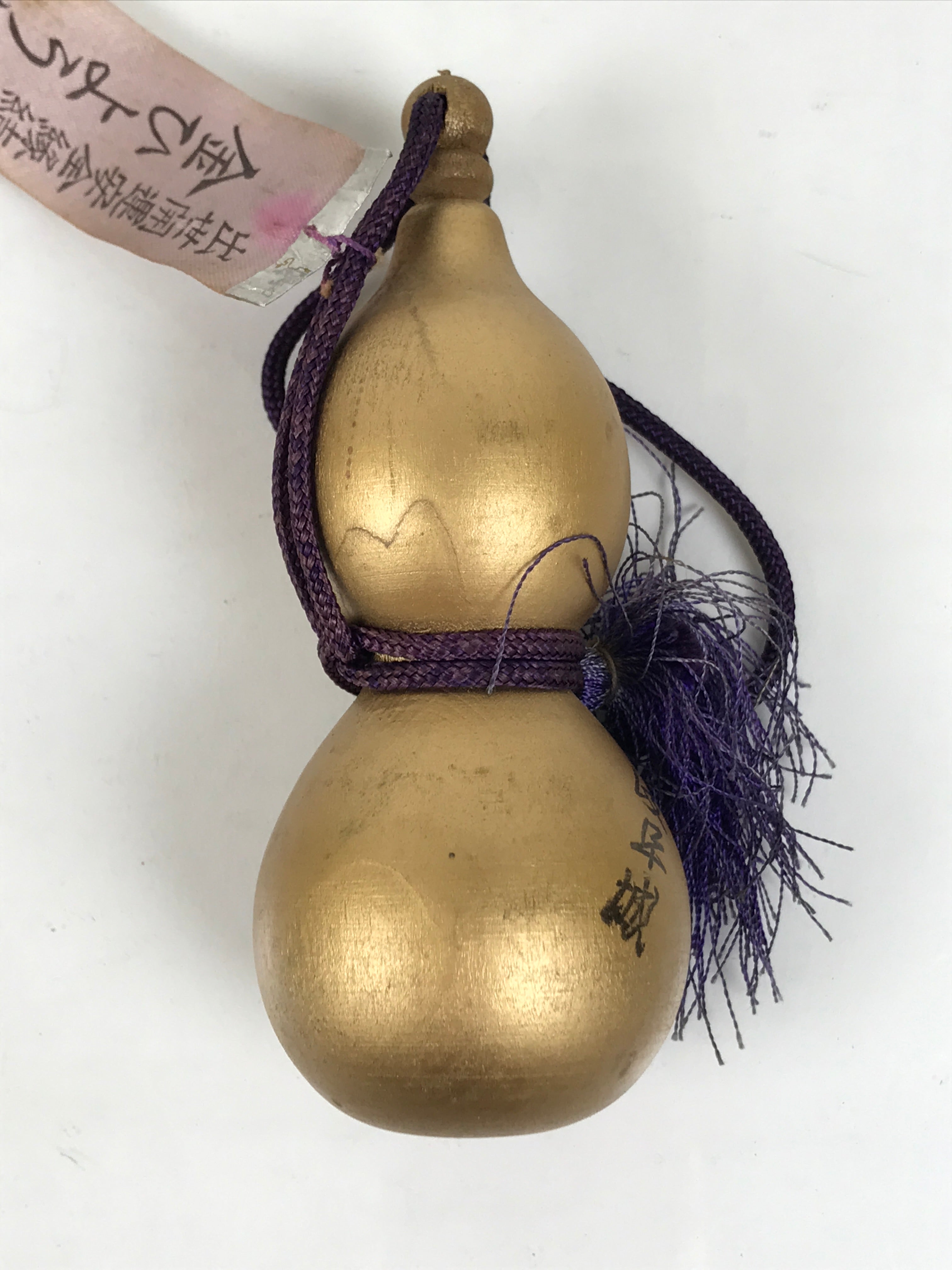 Japanese Wood Kokeshi Doll Hyotan Gourd Amulet Gifu Castle Souvenir Gold KF844-AD - Kokeshi-chidorivintage.com
