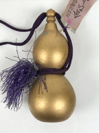Japanese Wood Kokeshi Doll Hyotan Gourd Amulet Gifu Castle Souvenir Gold KF844-AD - Kokeshi-chidorivintage.com