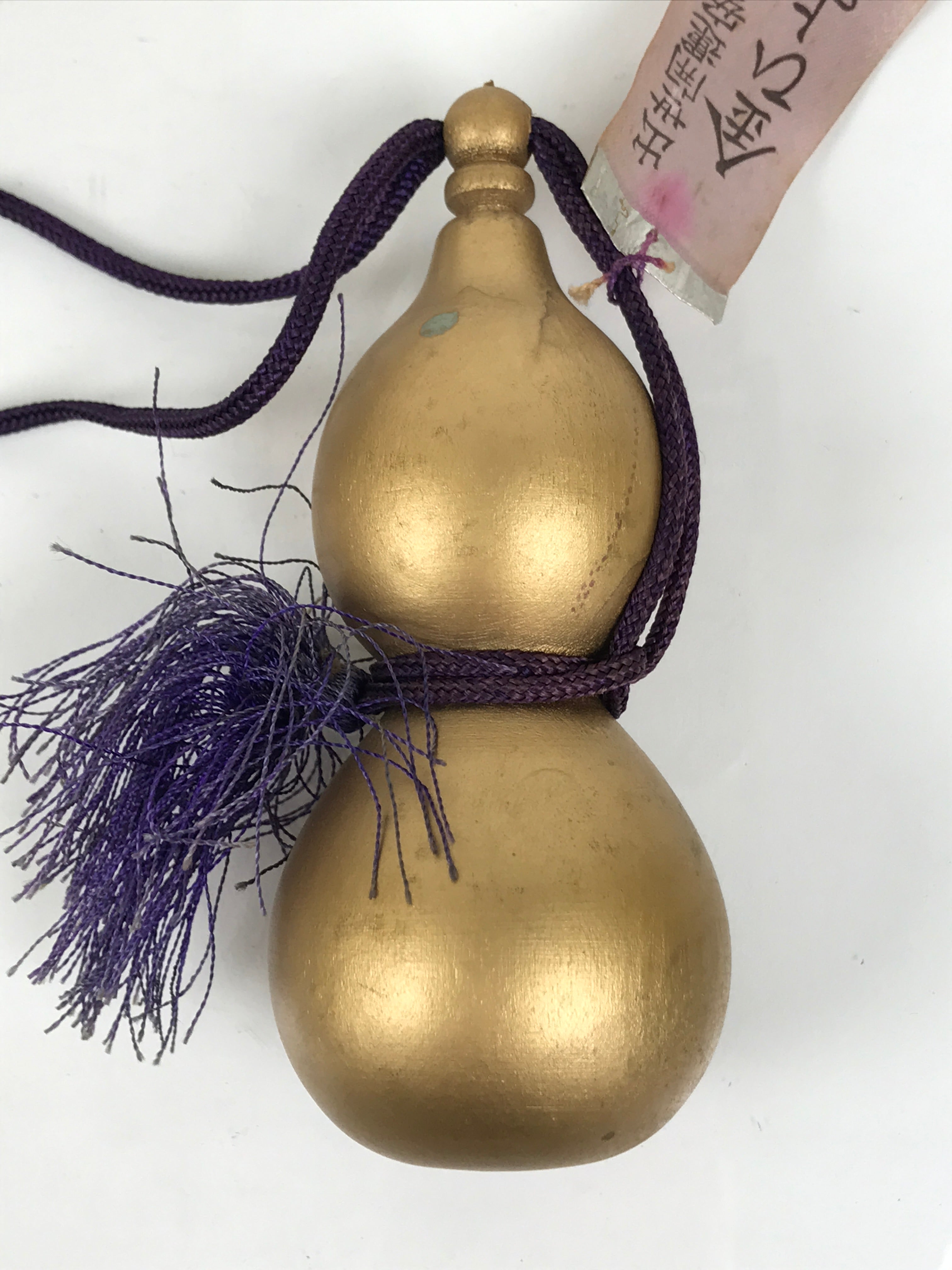 Japanese Wood Kokeshi Doll Hyotan Gourd Amulet Gifu Castle Souvenir Gold KF844-AD - Kokeshi-chidorivintage.com