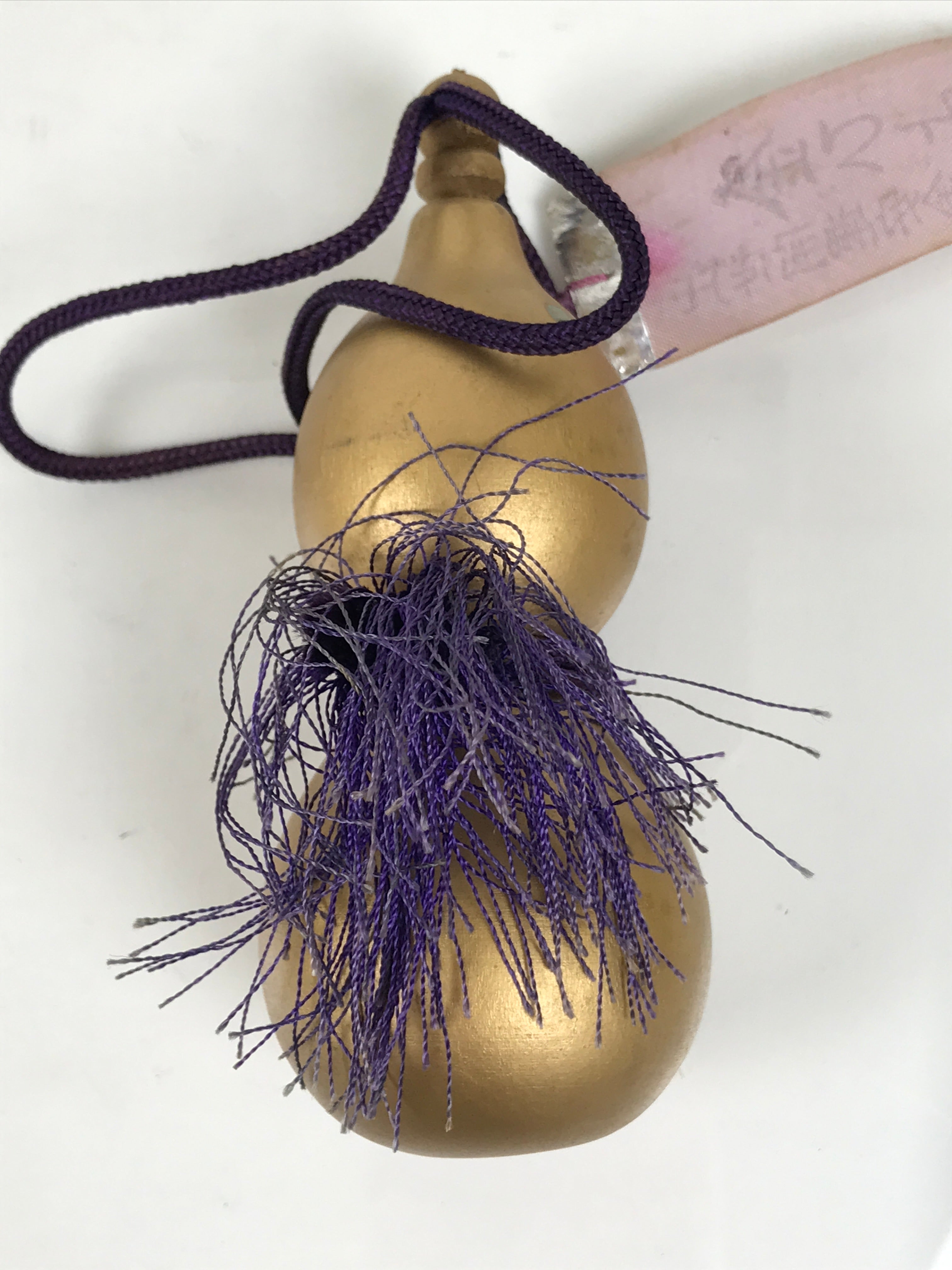 Japanese Wood Kokeshi Doll Hyotan Gourd Amulet Gifu Castle Souvenir Gold KF844-AD - Kokeshi-chidorivintage.com