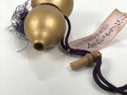 Japanese Wood Kokeshi Doll Hyotan Gourd Amulet Gifu Castle Souvenir Gold KF844-AD - Kokeshi-chidorivintage.com