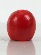 Japanese Small Wooden Kokeshi Daruma Figurine Vtg Lucky Charm Red Black KF840-AD - Kokeshi-chidorivintage.com