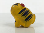 Japanese Clay Figurine Zodiac Tiger Vtg Lucky Charm Doll Statue Yellow ST125-AD - Figurine-chidorivintage.com