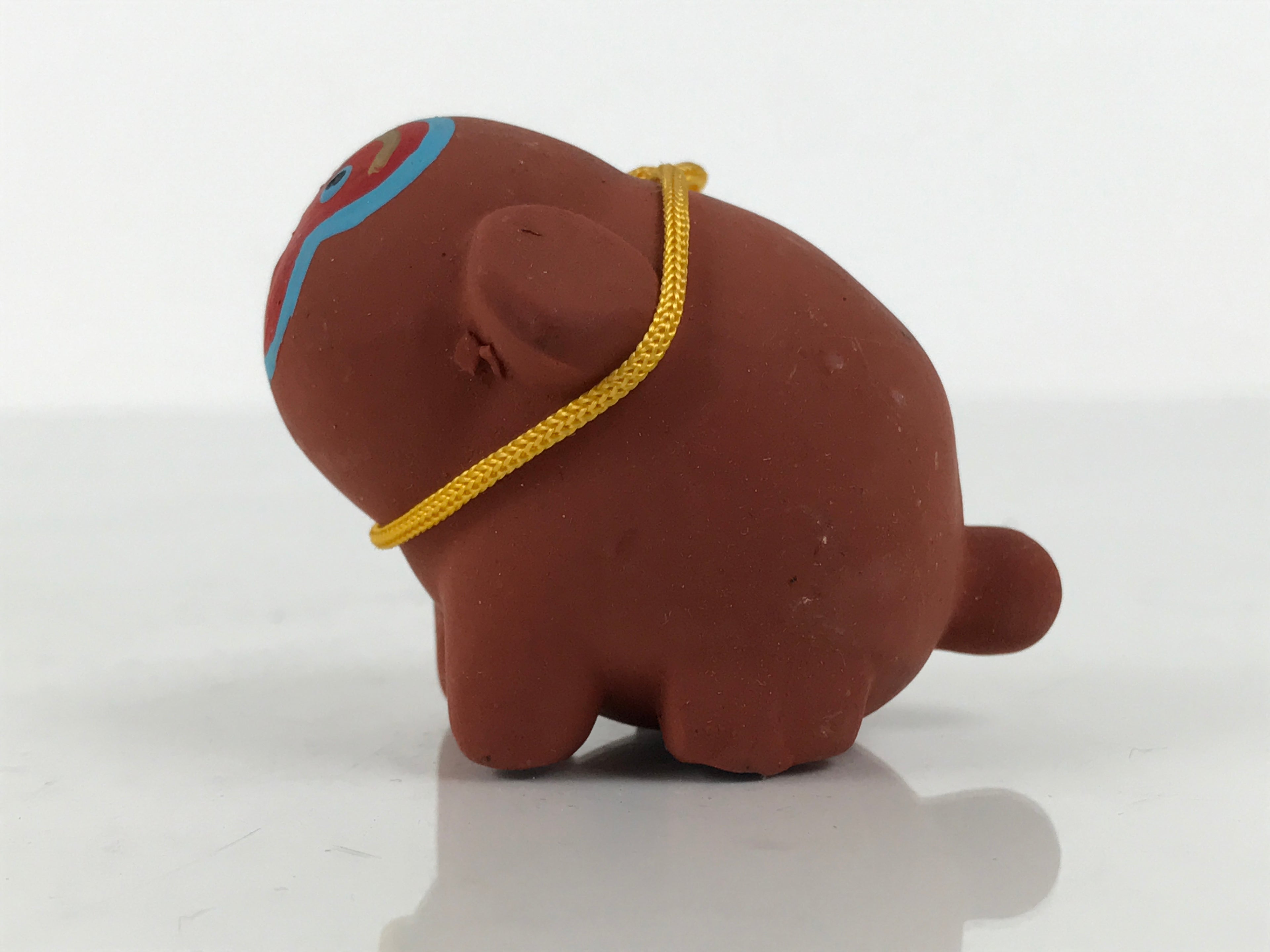 Japanese Clay Figurine Zodiac Monkey Vtg Lucky Charm Doll Statue Brown ST127-AD - Figurine-chidorivintage.com