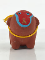 Japanese Clay Figurine Zodiac Monkey Vtg Lucky Charm Doll Statue Brown ST127-AD - Figurine-chidorivintage.com