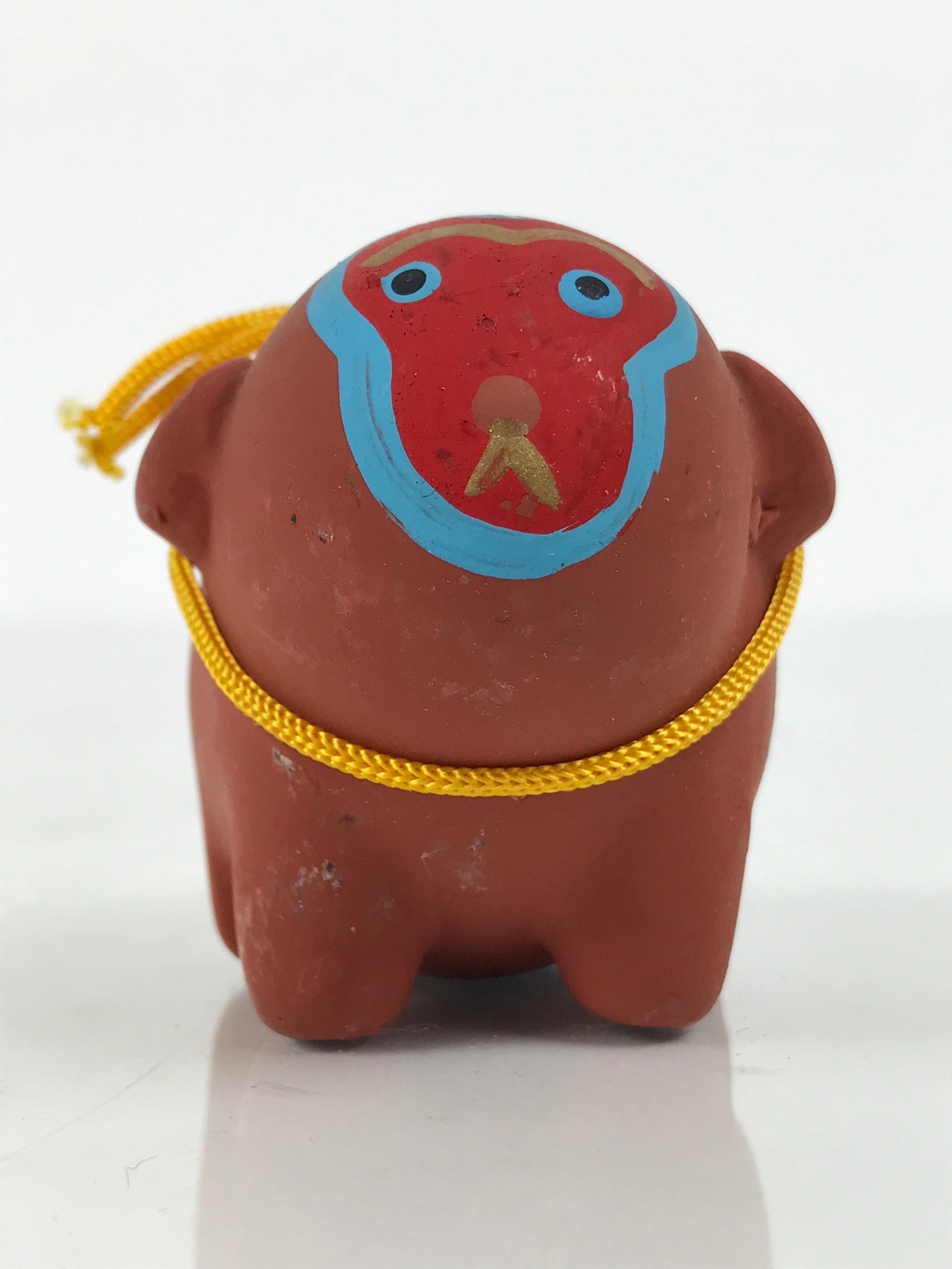 Japanese Clay Figurine Zodiac Monkey Vtg Lucky Charm Doll Statue Brown ST127-AD - Figurine-chidorivintage.com