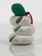Japanese Clay Figurine Zodiac Snake Vtg Lucky Charm Doll Statue White ST129-AD - Figurine-chidorivintage.com