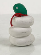Japanese Clay Figurine Zodiac Snake Vtg Lucky Charm Doll Statue White ST129-AD - Figurine-chidorivintage.com