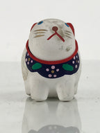 Japanese Clay Figurine Zodiac Dog Vtg Lucky Charm Doll Statue White ST130-AD - Figurine-chidorivintage.com