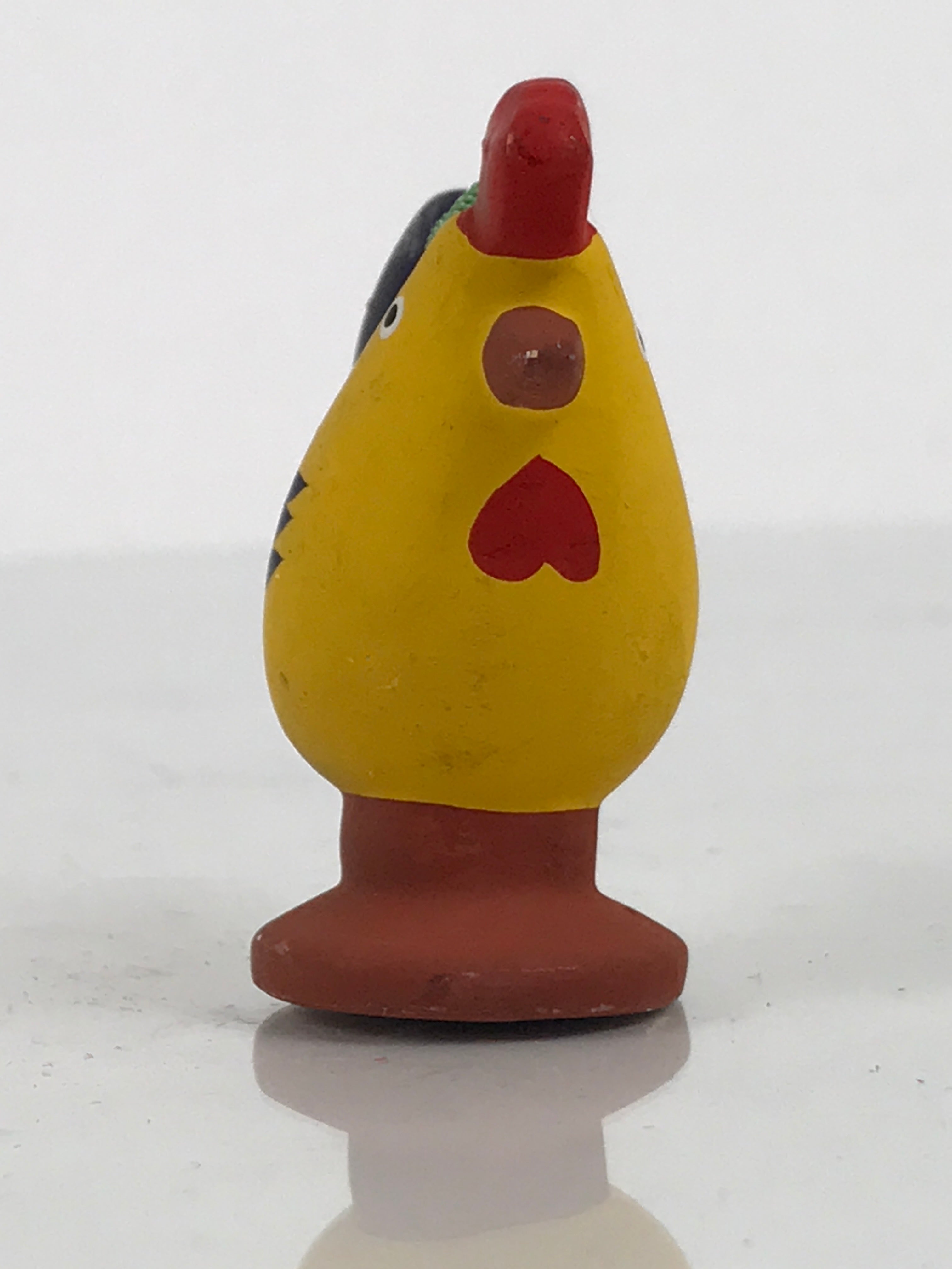 Vintage Japanese Clay Figurine Zodiac Rooster New Year Gift
