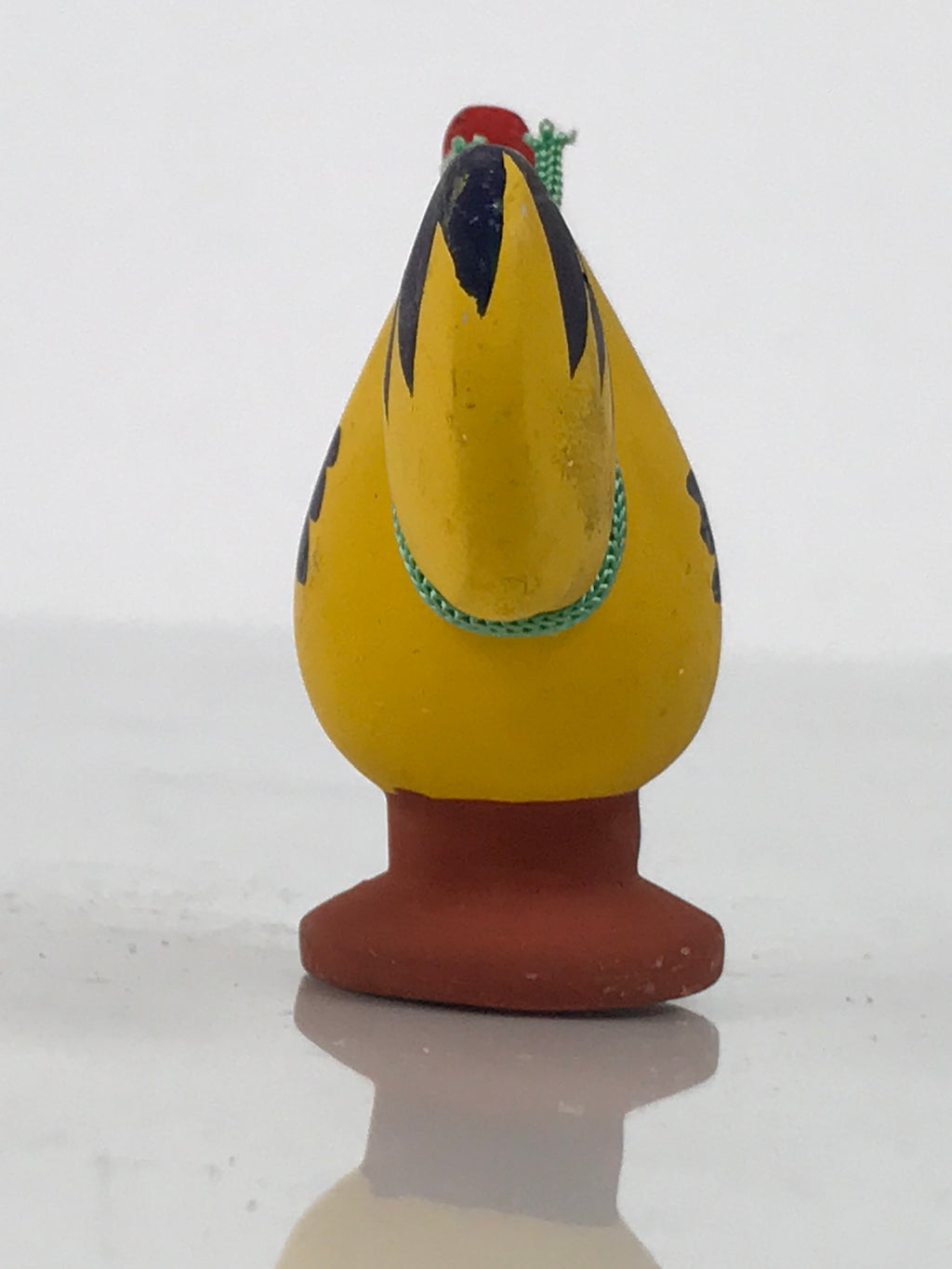 Japanese Clay Figurine Zodiac Rooster Vtg Lucky Charm Doll Statue Yellow ST131-AD - Figurine-chidorivintage.com