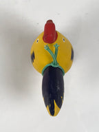Japanese Clay Figurine Zodiac Rooster Vtg Lucky Charm Doll Statue Yellow ST131-AD - Figurine-chidorivintage.com