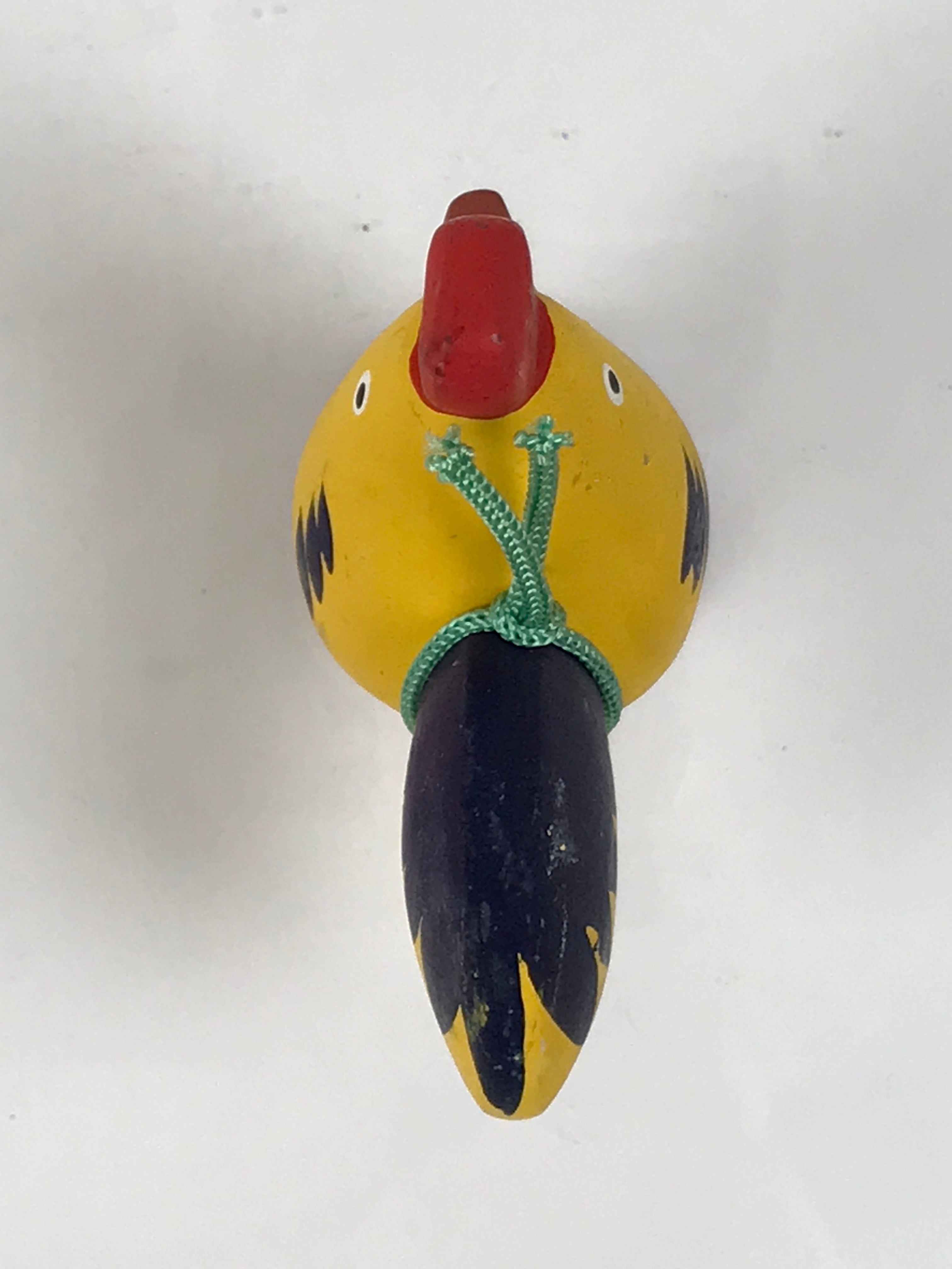 Japanese Clay Figurine Zodiac Rooster Vtg Lucky Charm Doll Statue Yellow ST131-AD - Figurine-chidorivintage.com