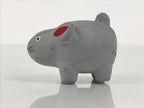 Japanese Clay Figurine Zodiac Rat Vtg Lucky Charm Doll Statue Mouse Gray ST132-AD - Figurine-chidorivintage.com
