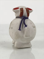 Japanese Clay Figurine Zodiac Sheep Vtg Lucky Charm Doll Statue White ST134-AD - Figurine-chidorivintage.com
