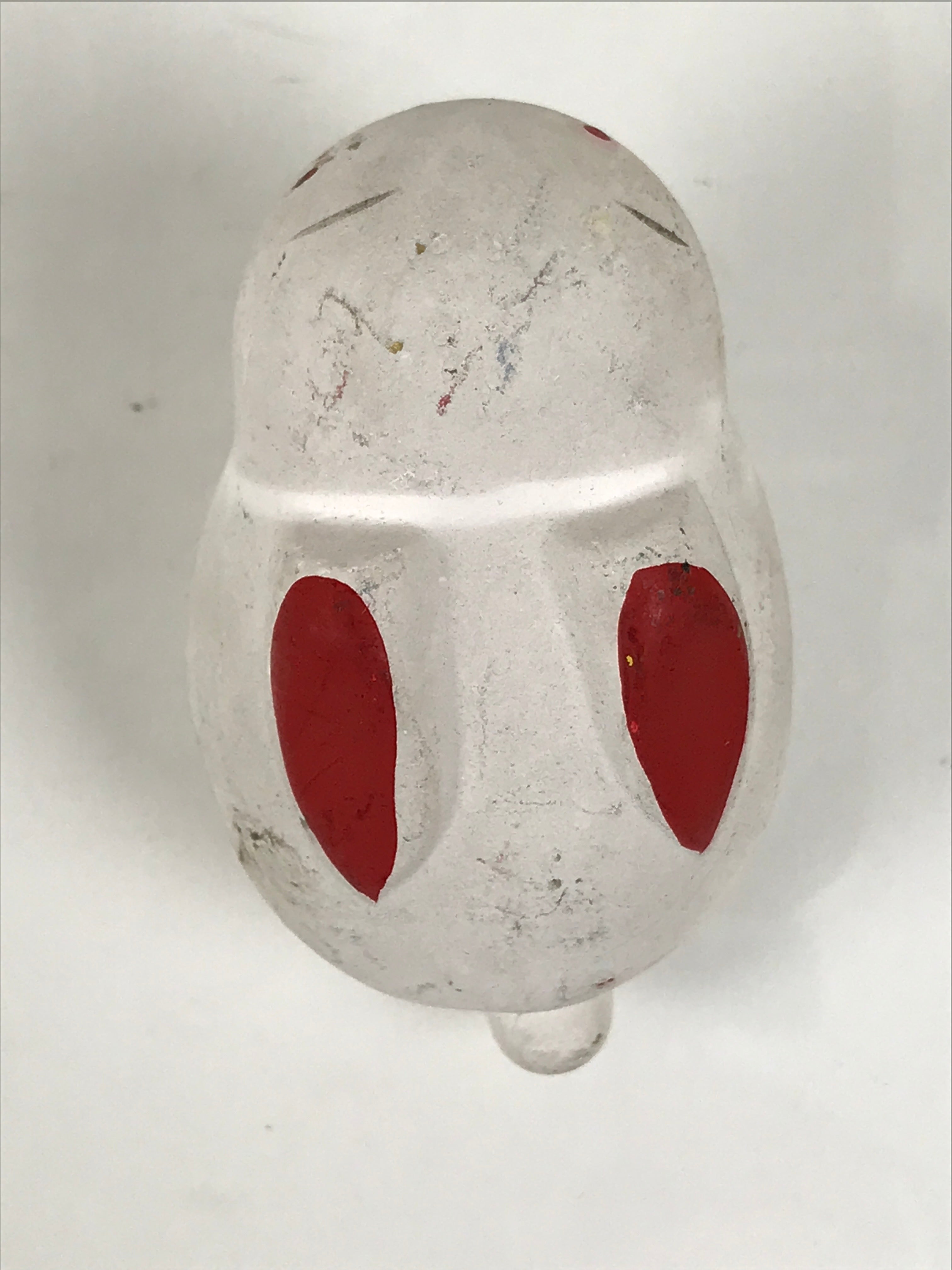 Japanese Clay Figurine Zodiac Rabbit Vtg Lucky Charm Doll Statue White ST135-AD - Figurine-chidorivintage.com
