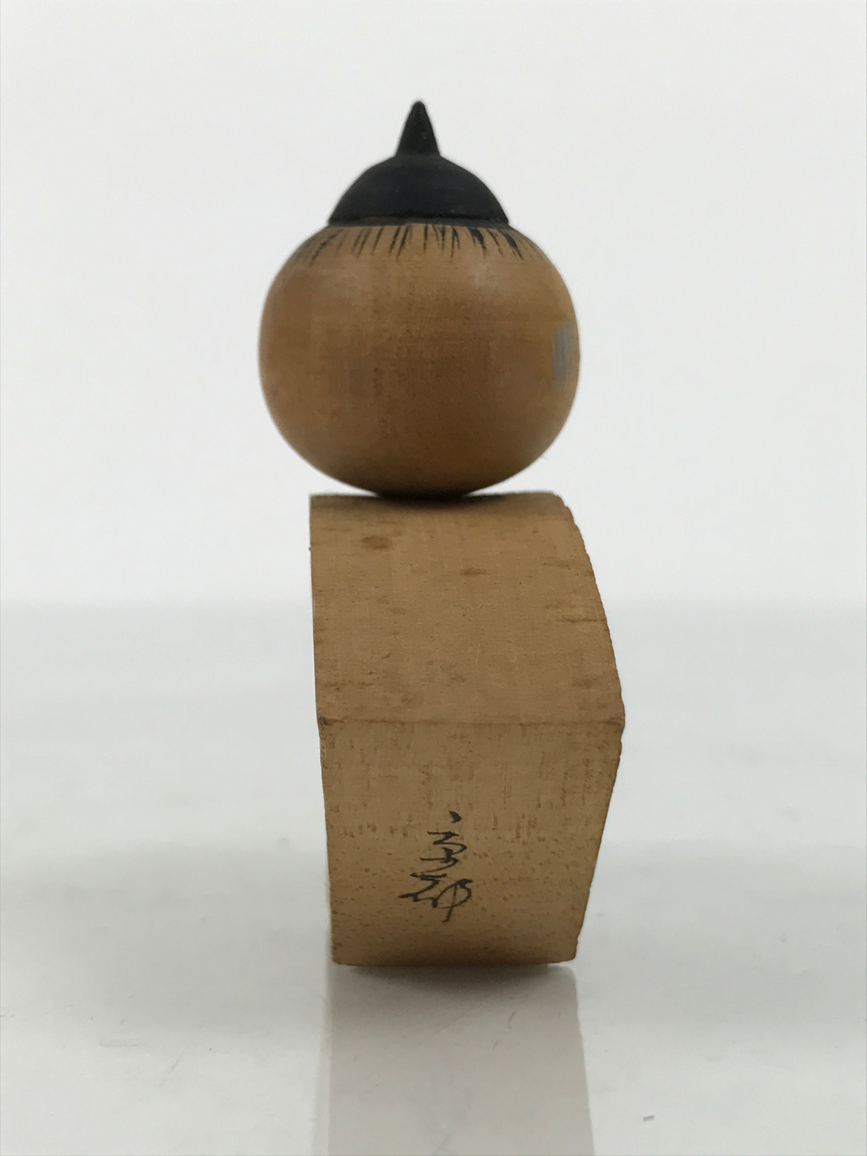 Japanese Wooden Kokeshi Doll Vtg Figurine Wobbly Head Kyoto Gion Brown KF847-AD - Kokeshi-chidorivintage.com