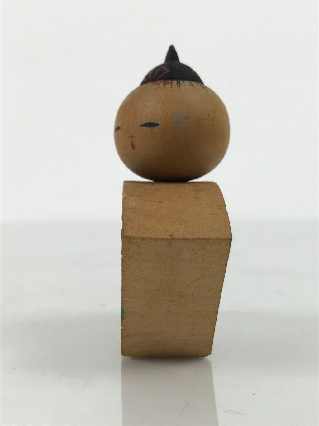 Japanese Wooden Kokeshi Doll Vtg Figurine Wobbly Head Kyoto Gion Brown KF847-AD - Kokeshi-chidorivintage.com