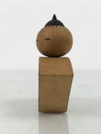 Japanese Wooden Kokeshi Doll Vtg Figurine Wobbly Head Kyoto Gion Brown KF847-AD - Kokeshi-chidorivintage.com