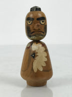 Japanese Wooden Kokeshi Doll Figurine Wobbly Head Long Nose Tengu Brown KF849-AD - Kokeshi-chidorivintage.com