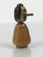 Japanese Wooden Kokeshi Doll Figurine Wobbly Head Long Nose Tengu Brown KF849-AD - Kokeshi-chidorivintage.com