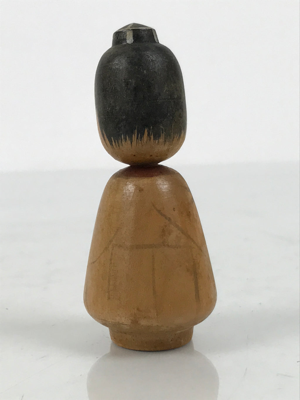 Japanese Wooden Kokeshi Doll Figurine Wobbly Head Long Nose Tengu Brown KF849-AD - Kokeshi-chidorivintage.com