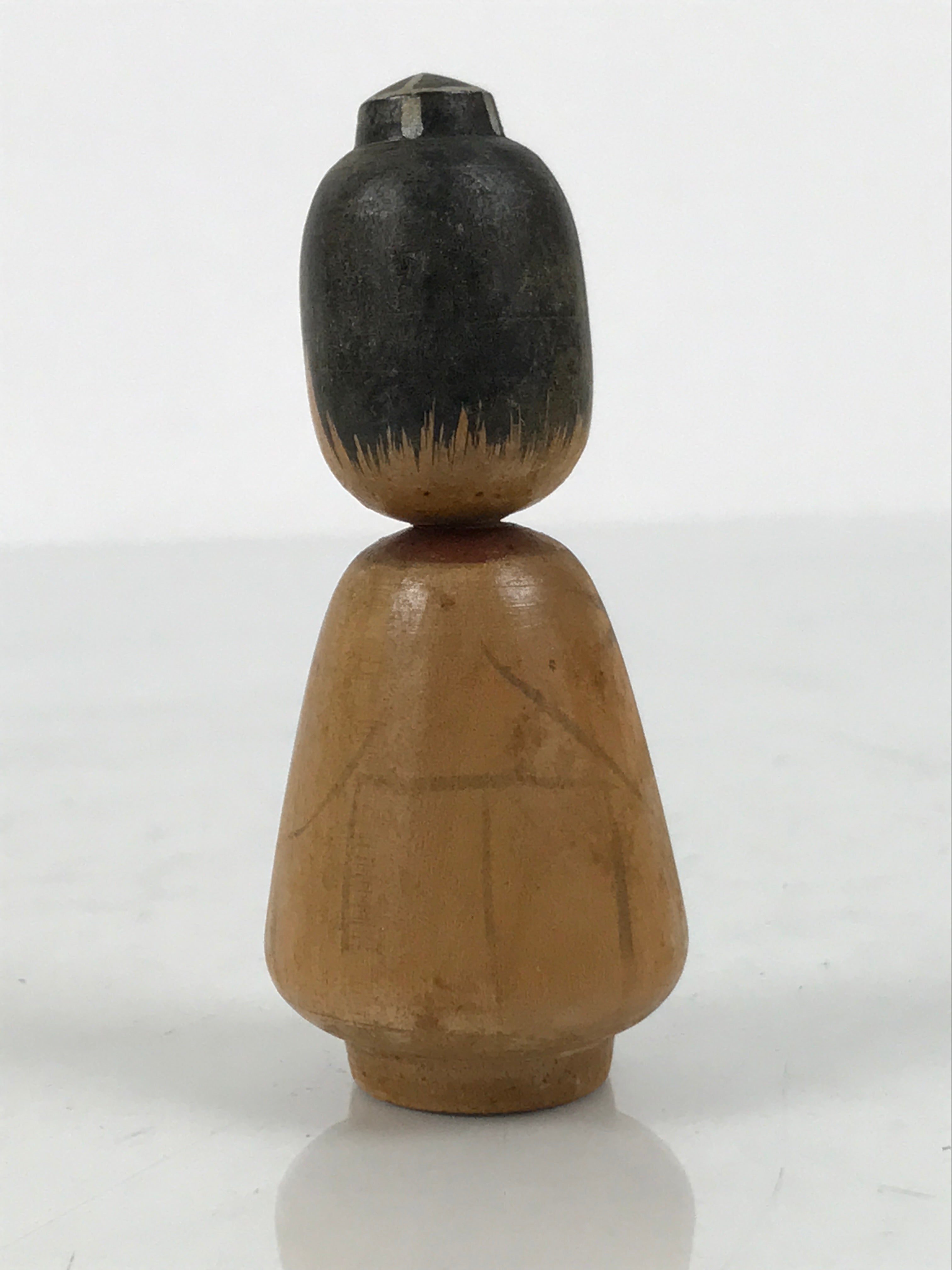 Japanese Wooden Kokeshi Doll Figurine Wobbly Head Long Nose Tengu Brown KF849-AD - Kokeshi-chidorivintage.com
