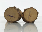 Japanese Wooden Kokeshi Pair Doll Vtg Figurine 2pc Kids Wobbly Head Brown KF850-AD - Kokeshi-chidorivintage.com