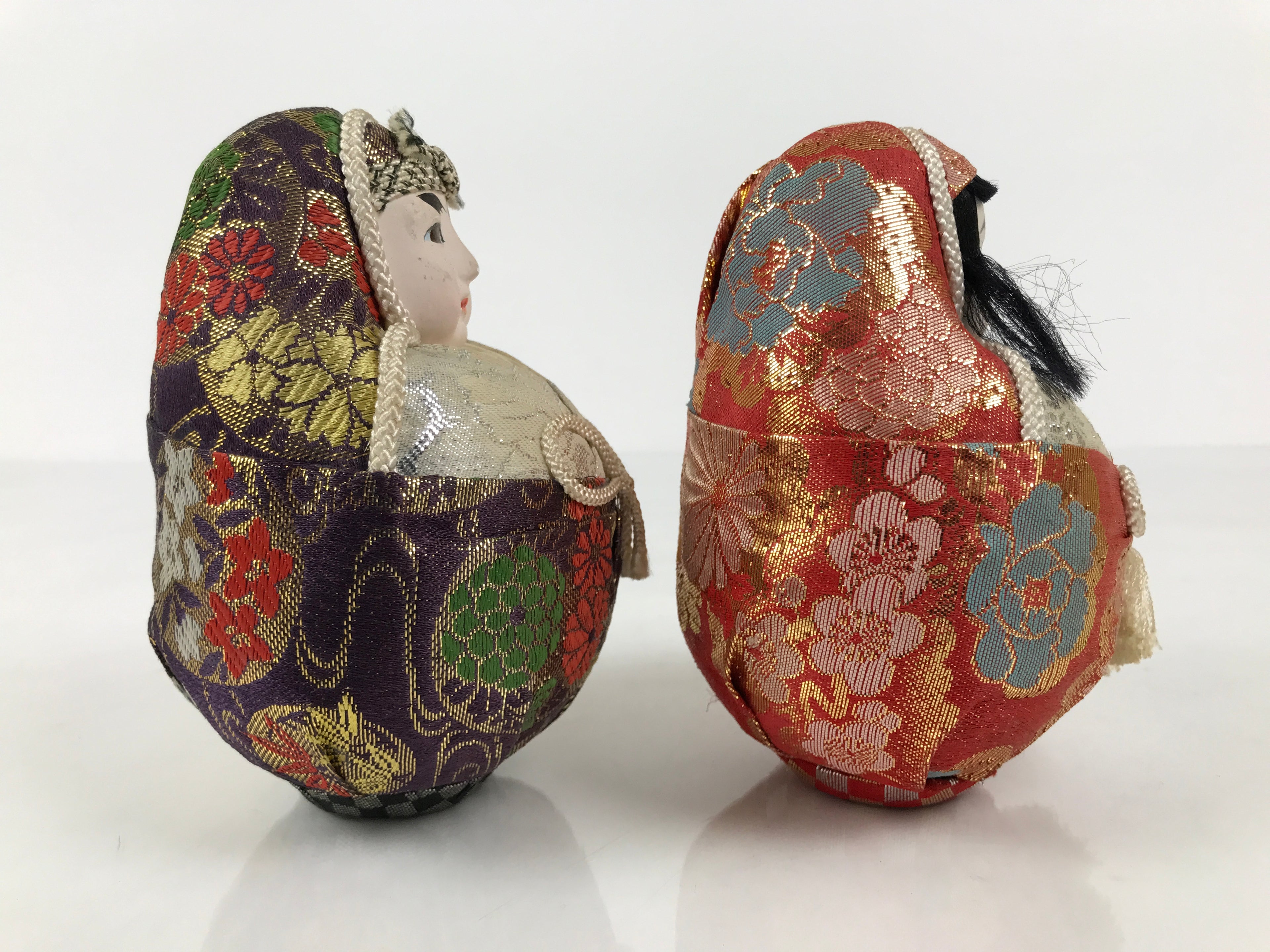 Japanese Hime Daruma Nishiki Doll Ningyo Empress Emperor Hina Ohinasama ID690-AD - Doll-chidorivintage.com