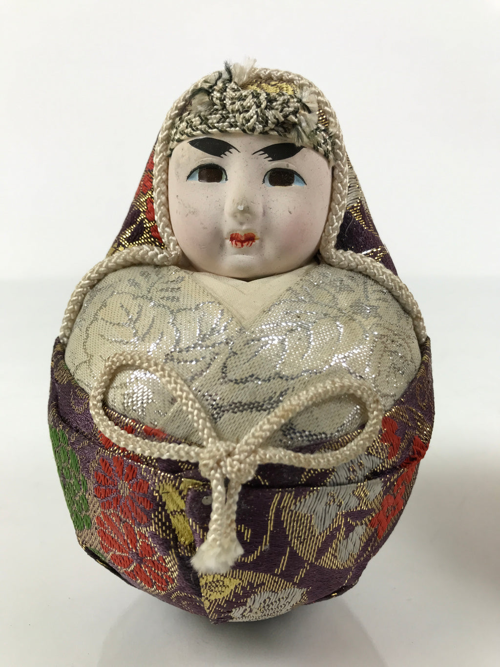 Japanese Hime Daruma Nishiki Doll Ningyo Empress Emperor Hina Ohinasama ID690-AD - Doll-chidorivintage.com