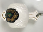 Japanese Porcelain Lucky Hammer Uchide no Kozuchi Vtg White Gold Green ST108-AD - Other Display Item-chidorivintage.com