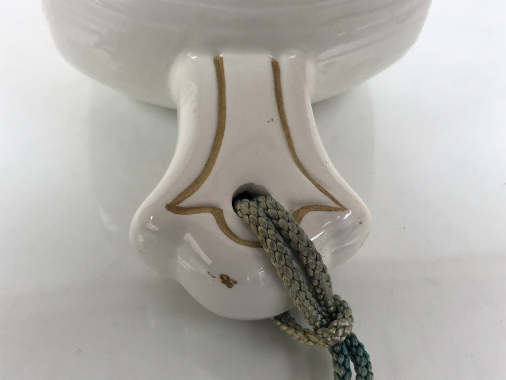 Japanese Porcelain Lucky Hammer Uchide no Kozuchi Vtg White Gold Green ST108-AD - Other Display Item-chidorivintage.com