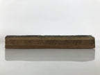 Japanese Metal Stamp Schematic Diagram Rectifier Vtg Wood Base Stationary HS288-OT - Hanko-chidorivintage.com